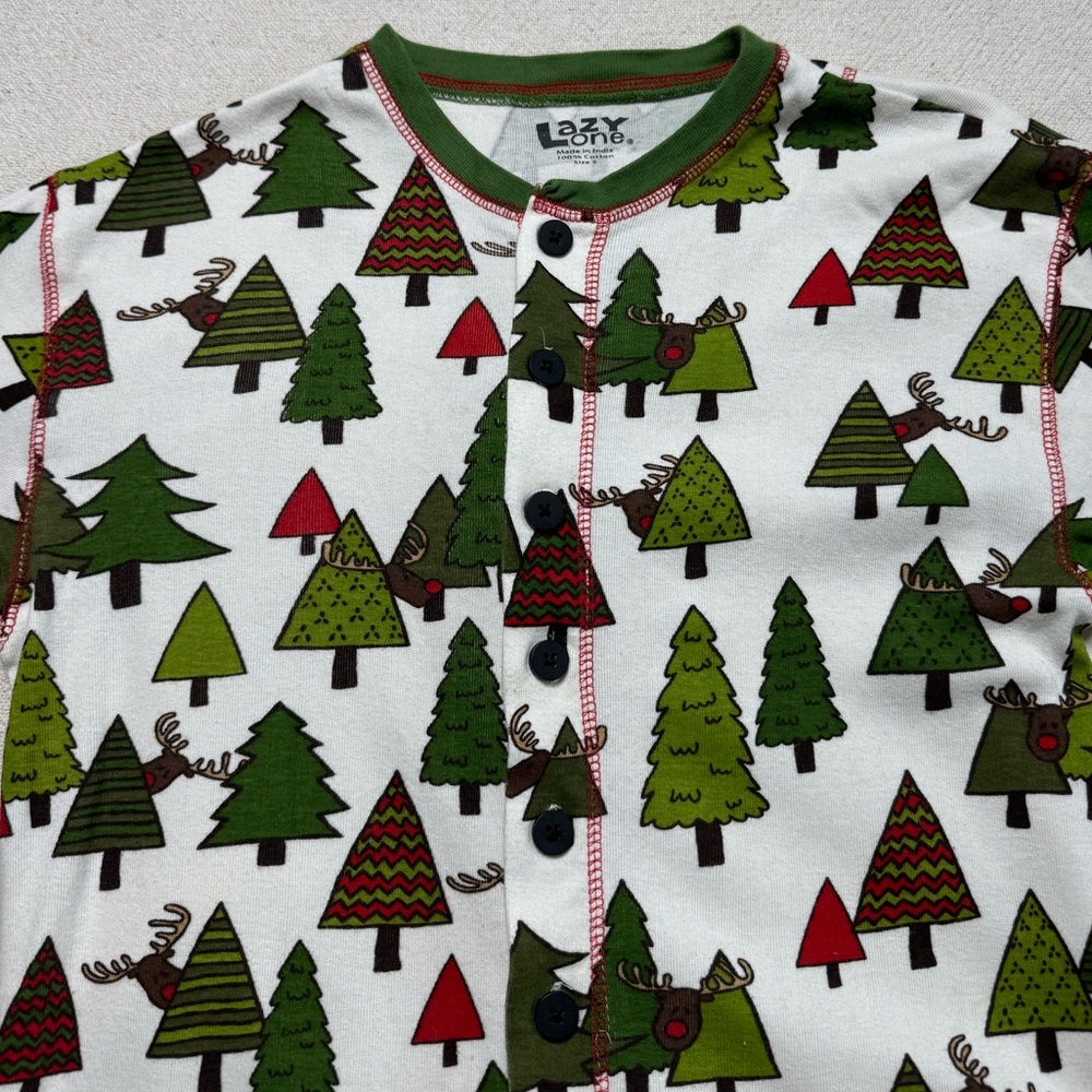 Lazy One Christmas Tree Moose Print Flapjack Ones… - image 6